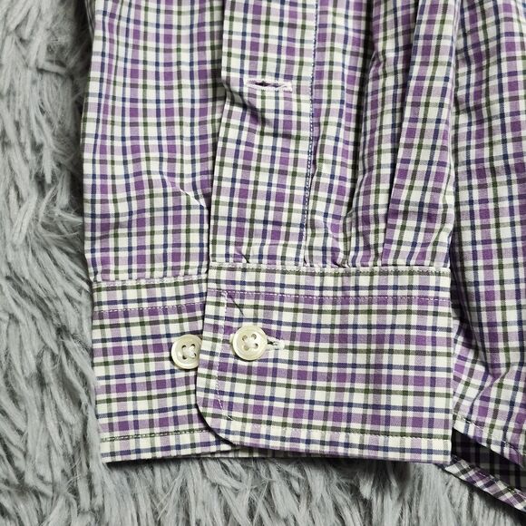 Ralph Lauren Shirt Mens‎ 16.5 Large Plaid Custom Fit Button Down Dress Shirt - Picture 6 of 11